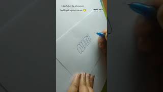 How to write NITHYA in bubble letters #shorts #tutorial #fyp