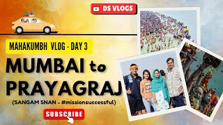 Mumbai To Prayagraj By Road-Day 3|| Mahakumbh || 1500 KM || Sangam Snan|| Arail Ghat