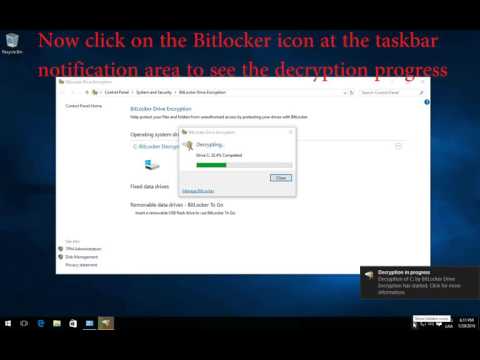 Как отключить Bitlocker в Windows 10