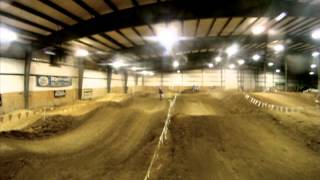 NEMX Indoor Motocross Practice Highlights, Northeast Motocross Complex, Andover, OH, 2-10-13