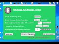 Bulk Whatsapp Message Sender Phone no. in Excel. Made in python. Download for FREE