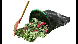 Leaf Gulp Lawn Bag Holder Turns PLASTIC Leaf Bags into Hands-Free Dustpans - Overview