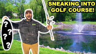 SNEAKING into GOLF COURSE POND in FLORIDA!!!