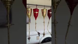 Naphtha Flare Lamps (portable external lighting Victorian style)