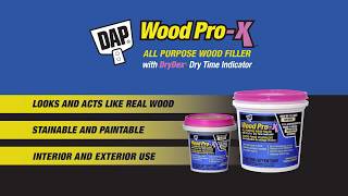 DAP | WOODPRO-X™ Wood Filler with DryDex Dry Time Indicator - Indoor Application Demo