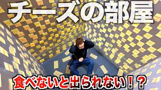 【復讐】壁一面大嫌いな『チーズ牢獄』で全部食べないと脱出出来ない仕返し企画が地獄すぎた。