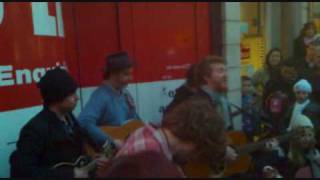 Hey Day Glen Hansard Busking on Christmas Eve on Grafton Street in Dublin