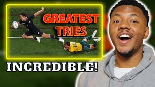 AMERICAN REACTS TO All Time Greatest RUGBY Tries