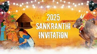 2025 SANKRANTHI INVITATION VIDEO | GOLLENAPADU | #gollenapadu