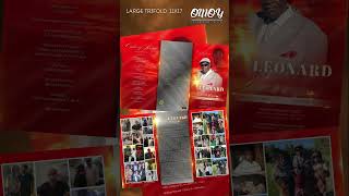 Leonard Berry Sr. Funeral Program Design - Large Trifold
