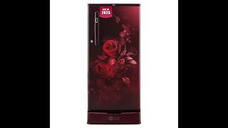 LG 185 L 4 Star Inverter Direct-Cool Single Door Refrigerator (GL-D199OSEY, Scarlet Euphoria,