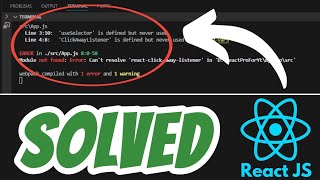 Module not found: Error: Can't resolve SOLVED in React JS