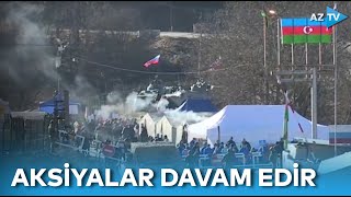 Laçın-Şuşa yolunda start verilən ekoterror əleyhinə etiraz aksiyaları davam edir