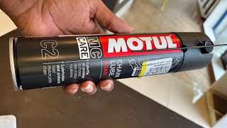 MOTUL chain lube C2 | chain lubing | best chain cleaner | Royal Enfield