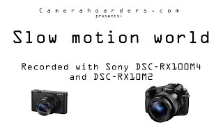 Slow motion with Sony RX100M4 and RX10M2