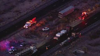 2 tractor-trailers, SUV crash, injuring several, DPS says