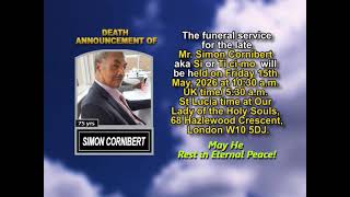 Simon Cornibert ~ Short Obituary