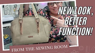 Transforming the Annette Bag by Swoon Patterns with a Recessed Zipper