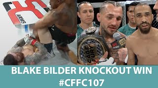 CFFC 107 RESULTS: Blake Bilder KNOCKS OUT Carvalho, crowd chanting \