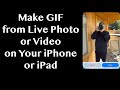 Make a GIF from a Live Photo or Video on Your iPhone or iPad