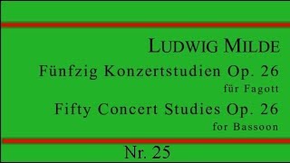 Ludwig Milde: Konzertstudie Nr. 25