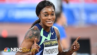 Elaine Thompson-Herah runs 2020's fastest 100m in Rome | NBC Sports