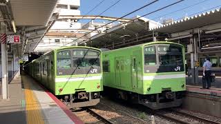 【4K】大和路線 201系6両編成 普通JR難波行き 天王寺駅発車