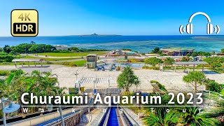 Churaumi Aquarium 2023 Walking Tour - Okinawa Japan [4K/HDR/Binaural]