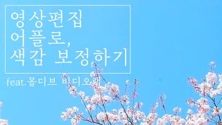 (전후비교 있음)🎨영상편집 어플로 색감 예쁘게 보정하기 | 몰디브 비디오랩