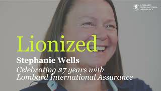 Stephanie Wells, Director PCS, celebrates 30 years with Lombard International Assurance