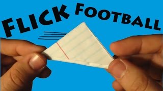 How to Make a Paper Flick Football (Origami) - Rob's World