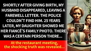 Shortly after giving birth, my husband disappeared, leaving a farewell letter. The police couldn't…