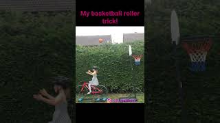 My basketball roller trick!! Ruby X #cycling #rollers #shorts