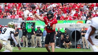 NC State QB Grayson McCall meets with the media following his decision to retire from football
