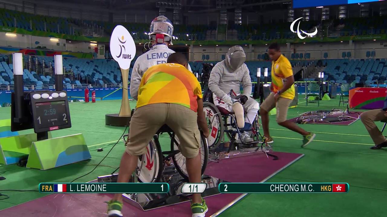 Wheelchair Fencing | Men's Individual Sabre - Cat A | LEMOINE V CHEONG ...