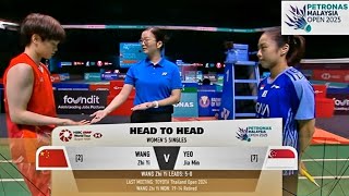 QF | Yeo Jia Min (sgp) vs. Wang Zhi Yi (chn) | Petronas Malaysia Open 2025