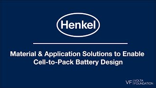 Webinar: Material & Application Solutions to Enable Cell-to-Pack Battery Design