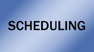 Wanco Message Sign Operation: Scheduling