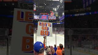 New York Islanders fans celebrating Game 6 win vs Tampa Bay Lightning