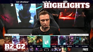MSF vs FNC - Game 2 Highlights | Round 2 Playoffs S12 LEC Summer 2022 | Fnatic vs Misfits G2