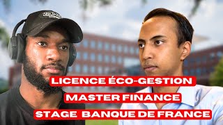 De La licence Eco-gestion à un Master en Finance : Son Parcours (Mathématiques, Master MBFA, Stage)