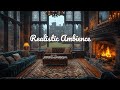 🔴 Live Rainy Scottish Castle Fireplace (ASMR) – Gentle Rain Sounds for Sleep & Study