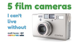 5 Film Cameras I Can't Live Without 😍 Featuring Olympus, Polaroid, Contax, and Minolta cameras!