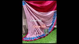 Daily Wear #Crape Silk Sarees #கிரேப் சில்க் #சேலைகள் #royaldresses 🌺🌻🌷🌹@340/-