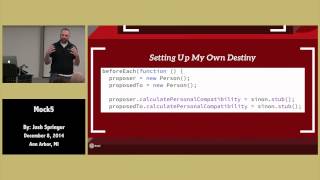 Mock5 - JavaScript Mocking / Unit Testing By Josh Springer