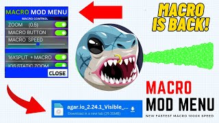 Agario Macro Mod Menu + Zoom New Lag-Free Xelahot with Custom Skins