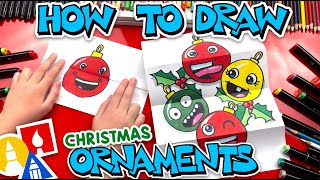 How To Draw Christmas Ornaments Folding Surprise