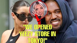 Kanye West And Bianca Censori Take Over Tokyo During The Yeezy Event #kanyewest