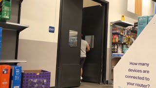 Asking walmart employees if they need help finding anything