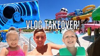 THEY TAKE OVER THE VLOG AT THE WATER THEME PARK! | SUMMER IS FINALLY HERE!